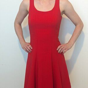 Elegant Red Sleeveless Dress